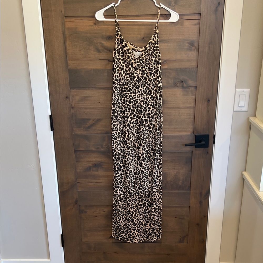 Cheetah Print Maxi Dress